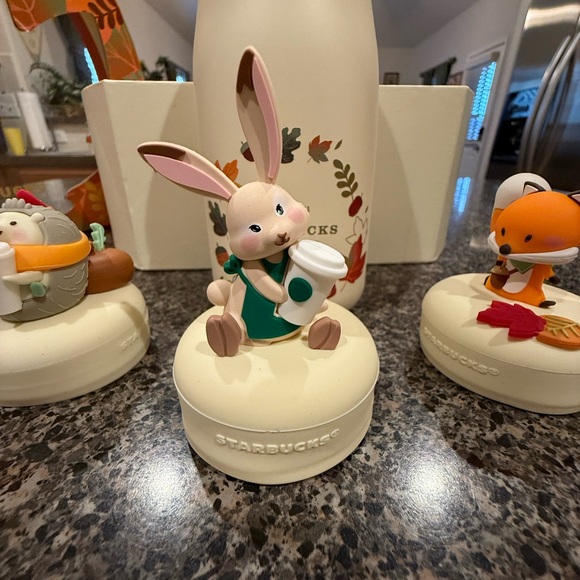 Starbucks China Autumn Festival Stainless Tumbler + Animal Lids 80oz - Picture 6 of 13